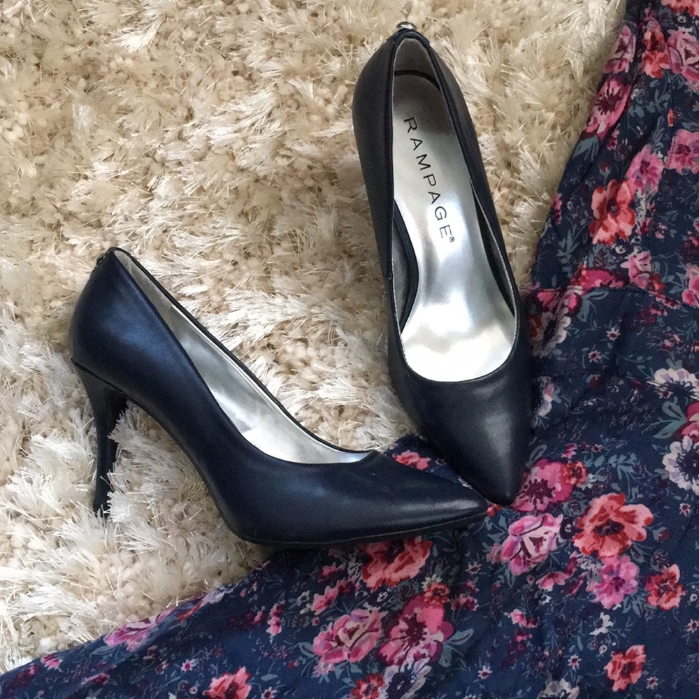 Brand New Navy Blue Rampage Pumps